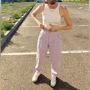 Nastygal lavender high waisted denim jeans! Size 26